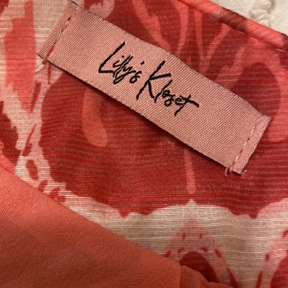 Lilly’s Kloset Red Geometric Dress Size S - Picture 13 of 14
